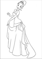 coloring page Princess and the Frog